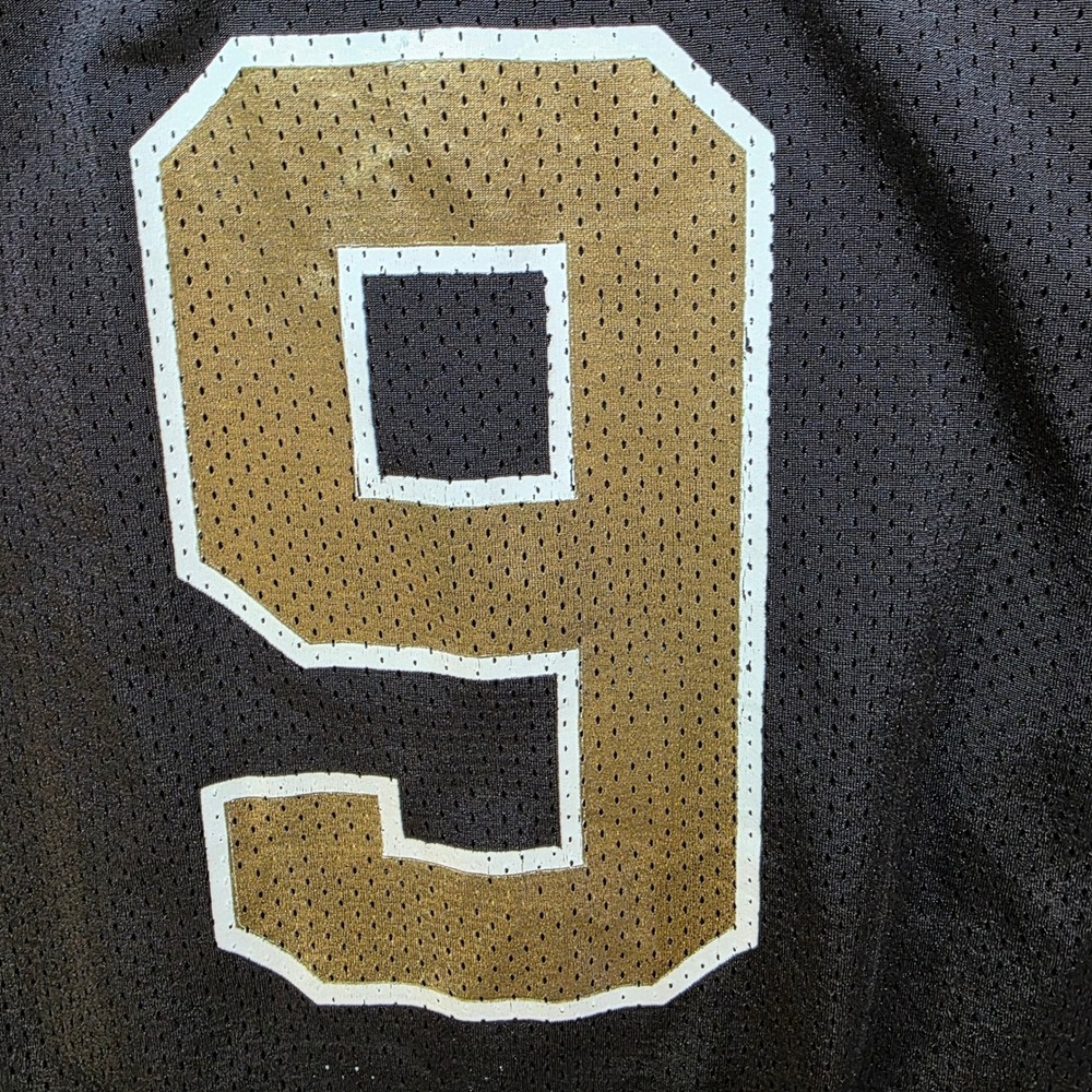 Reebok NFL Drew Brees New Orleans Saints Jersey Womens Large Black Gold 9 - Picture 10 of 10